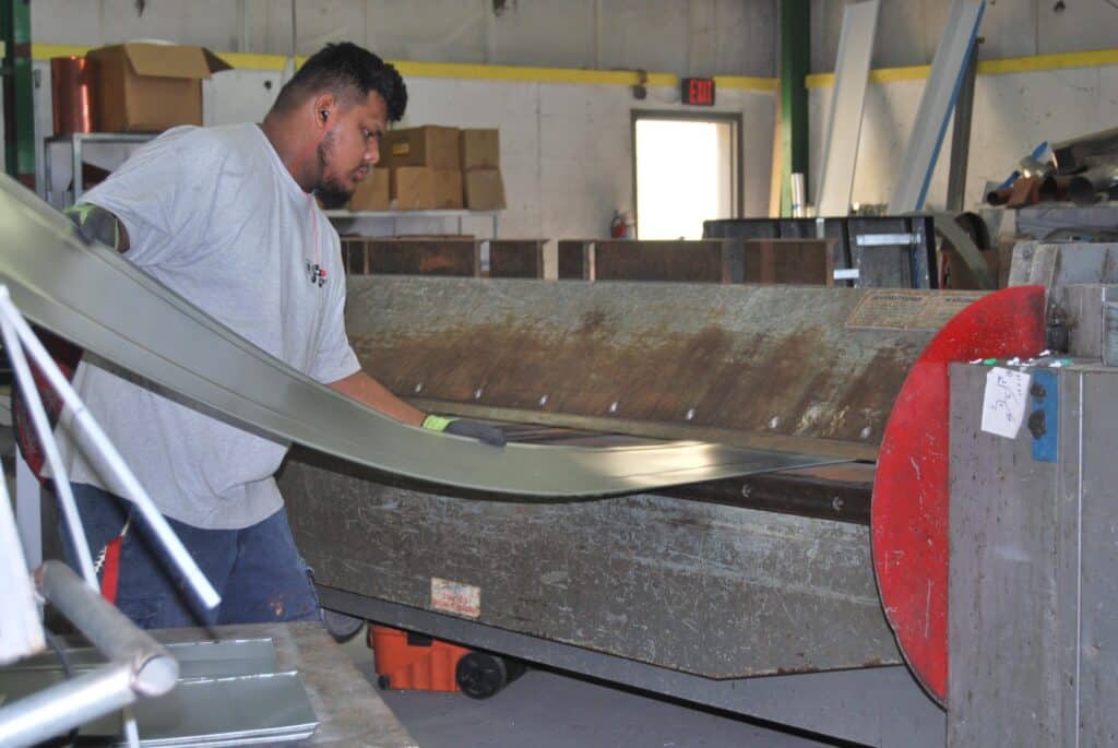 A sheet metal production working refining sheet metal